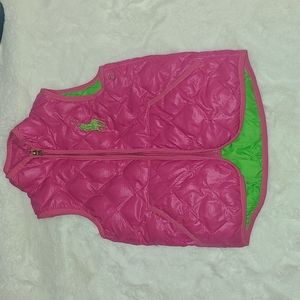 Ralph Lauren Polo Pink Toddler Puffer Vest